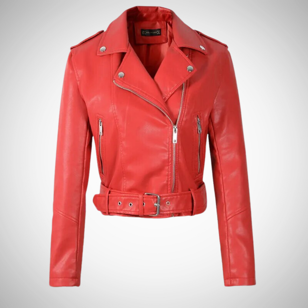 Vegane Damen Lederjacke – Alivra Herbstedition
