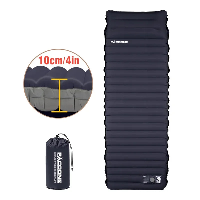 Ultraleichte selbstaufblasende Campingmatratze mit integriertem Pumpen – Eryx