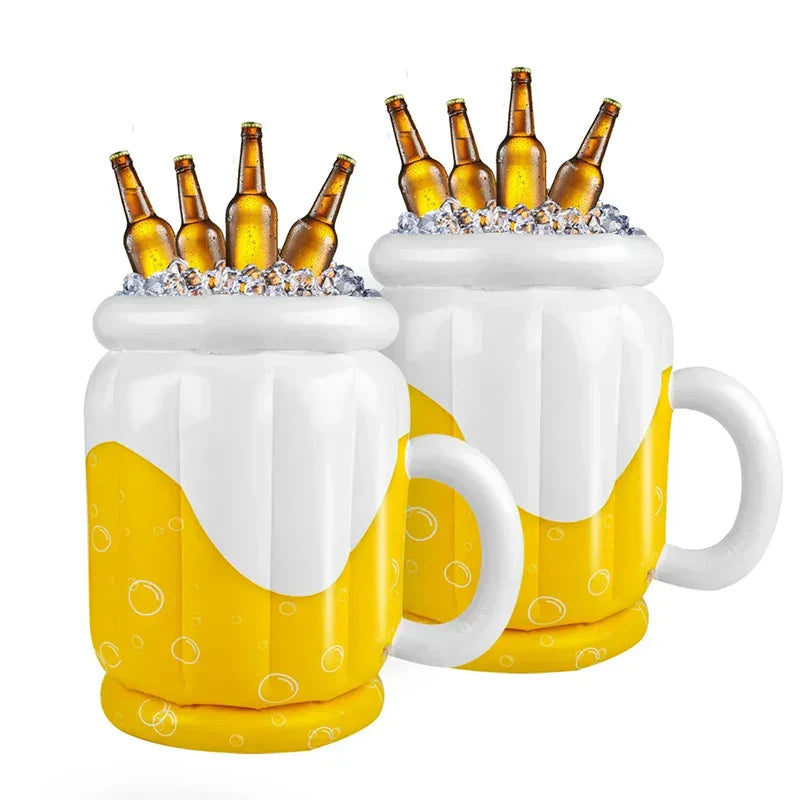 Aufblasbare Bierkühler 1/2 Stück – BierKrug Kühlspaß Oktoberfest 2025