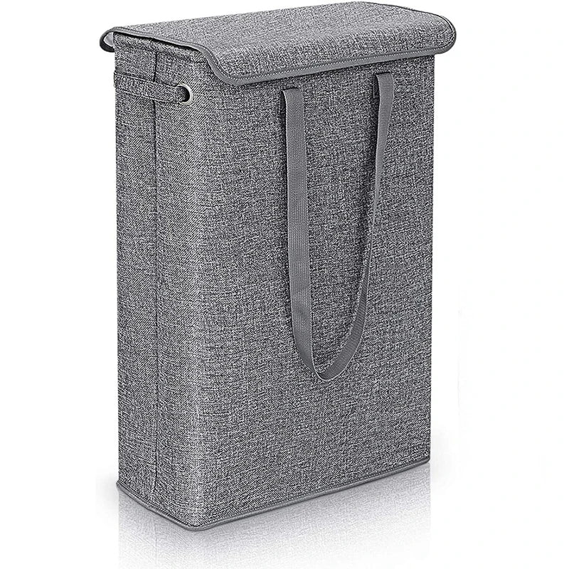 45L Slim Wäschekorb mit Deckel – Neris