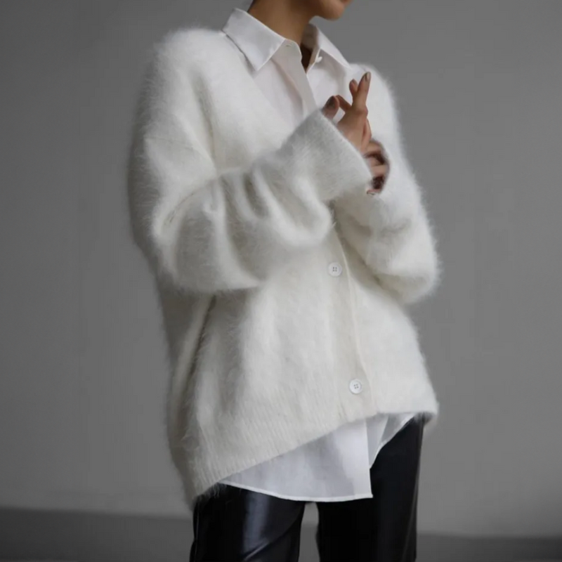 Damen Kaschmir-Strickjacke – Noelia Herbstzauber