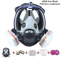 Vollgesichtsmaske mit Anti-Beschlag-Objektiv und Industriellen Gasfiltern