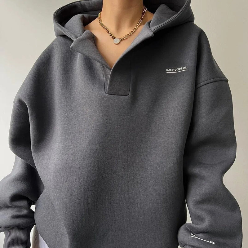 Warmer Damen Kapuzenpullover für Wintertage – Sibylla