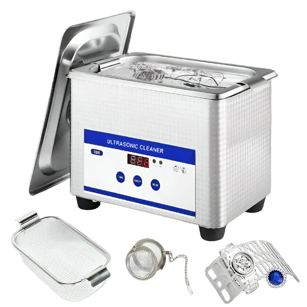 Ultraschall-Brillenreiniger 40kHz Edelstahl Schmuckreinigungsmaschine – ClearWave
