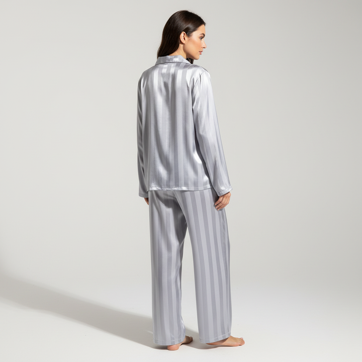 Satin-Pyjama-Anzug - Carla