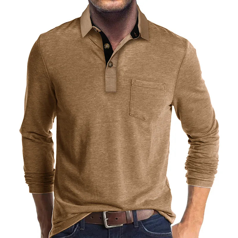 Herren Langarm-Polo atmungsaktiv & vielseitig – Matteo
