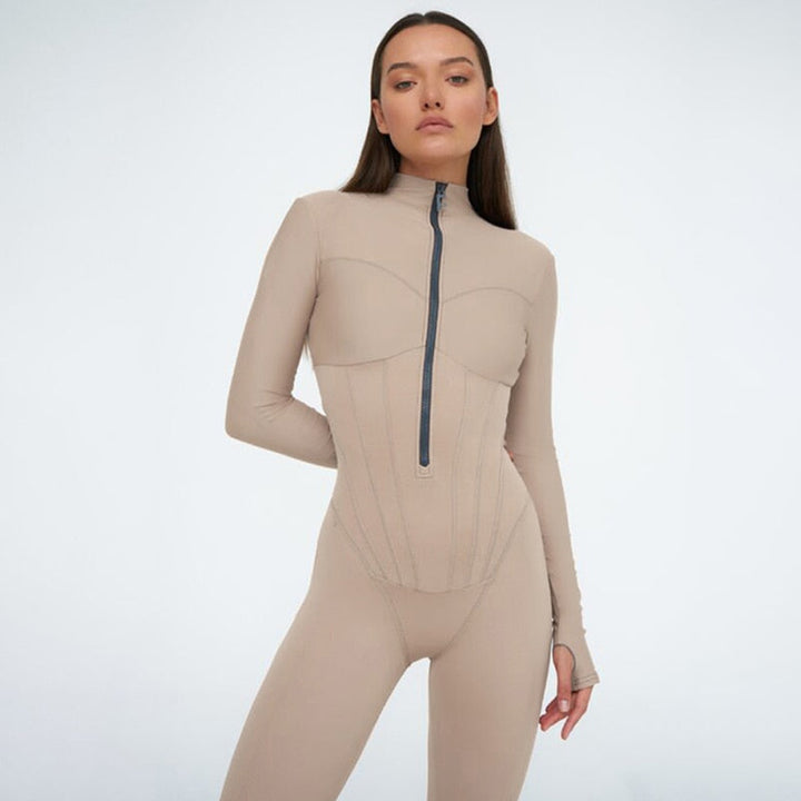Bequemer Catsuit mit Reißverschluss - Luna