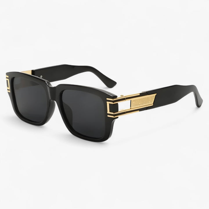 Vintage Sonnenbrille mit Eckigem Rahmen & Tropfendetail – Elvoir