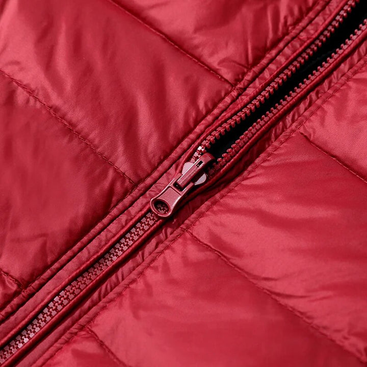 Wendbare Daunenjacke mit Kapuze – Soraya
