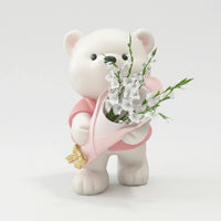 Schattig Beertje Met Bloemenboeket - TeddyBloom