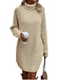 Herbstliches Strickkleid mit Rollkragen – Maris