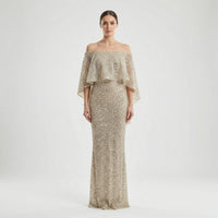 Schimmerndes A-Linie Maxikleid - Jeanne