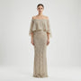Schimmerndes A-Linie Maxikleid - Jeanne