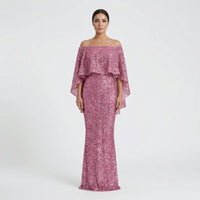 Schimmerndes A-Linie Maxikleid - Jeanne