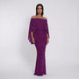 Schimmerndes A-Linie Maxikleid - Jeanne
