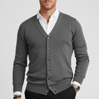 Schmal Geschnittene Strickjacke Mit Langen Ärmeln - Devin