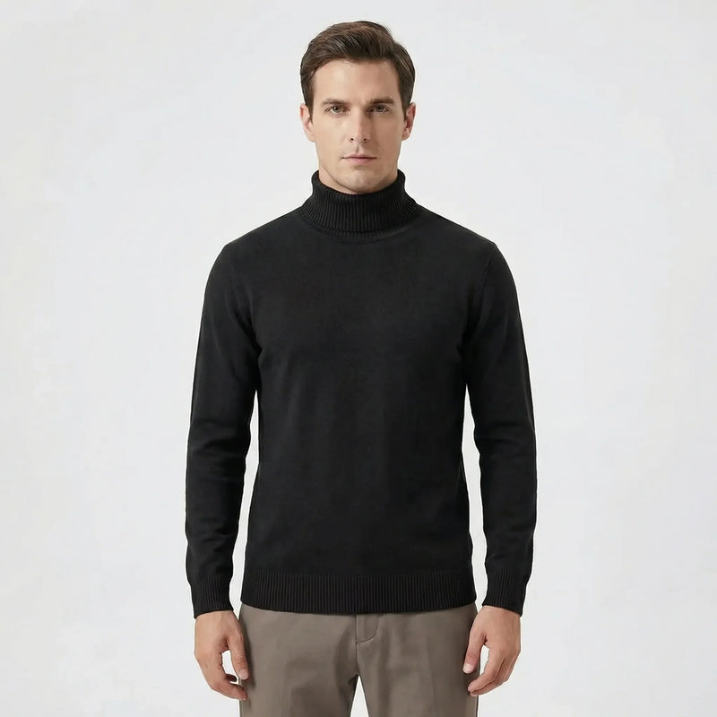 Schmal Geschnittener Rollkragen Sweater - Toni