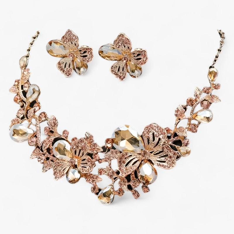Schmuckset Mit Kette - FloralCharm