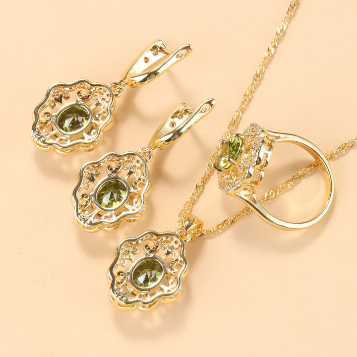 Schmuckset Mit Zirkonia - GlamourEssence