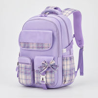 Schulrucksack Grundschule Mit Karomuster - Pledra