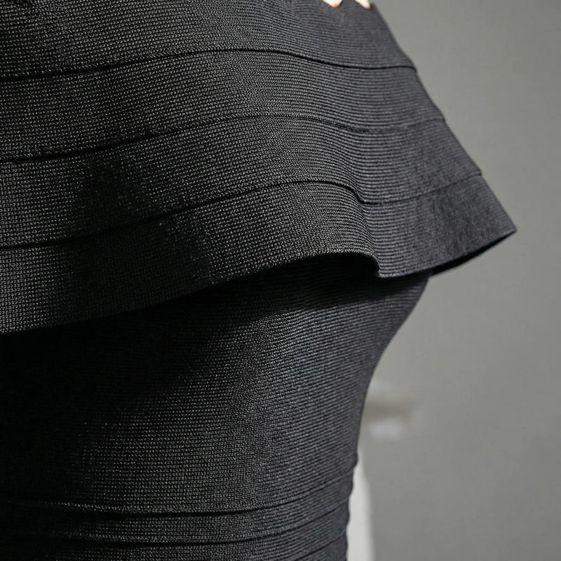 Schulterfreies Midi Kleid - Letizia