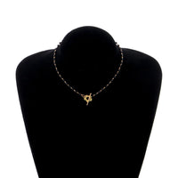 Schwarze Kristallhalskette - CrystalJewelry