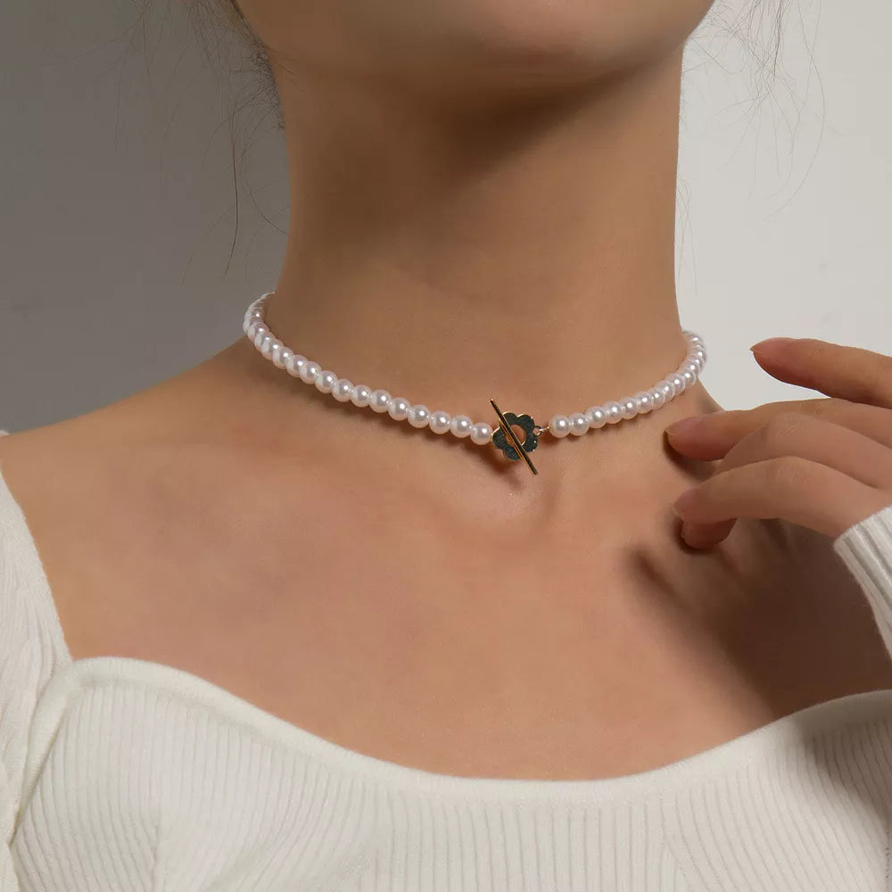 Schwarze Kristallhalskette - CrystalJewelry