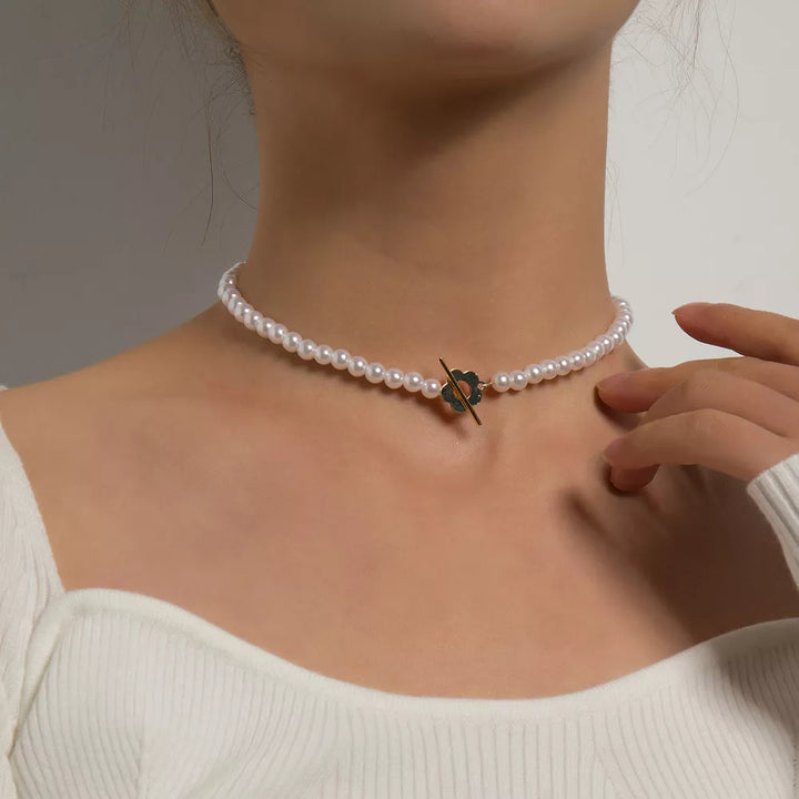 Schwarze Kristallhalskette - CrystalJewelry