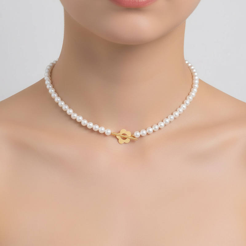 Schwarze Kristallhalskette - CrystalJewelry
