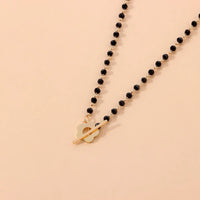 Schwarze Kristallhalskette - CrystalJewelry