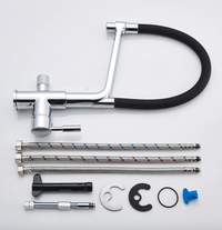 Küchenarmatur mit Doppel-Auslauf und Wasserfiltration – PureFlow Duo