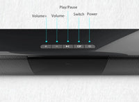 Kabelloses Bluetooth-Soundbar-Stereolautsprechersystem mit FM & USB – CineWave