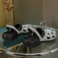 Kristallverzierte Sommer-Damenslipper aus EVA – Alviera