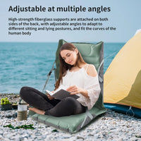 Faltbarer aufblasbarer Sitz mit Rückenlehne für Outdoor-Camping – Taron