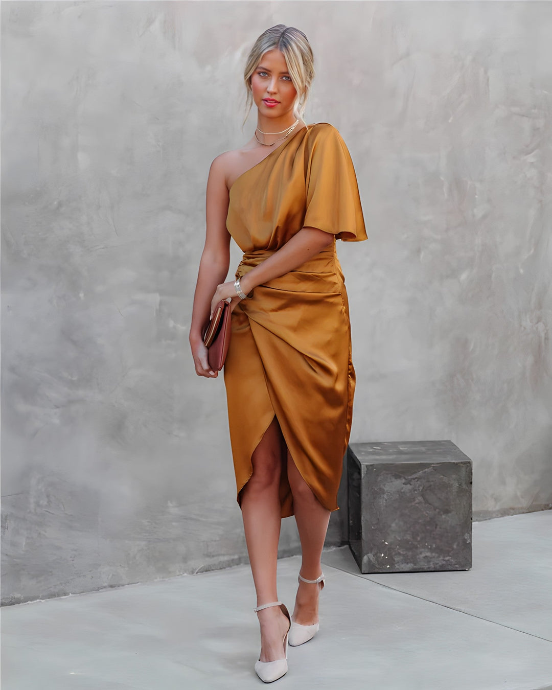 Cocktailkleid mit Einem Schulter - Valeria