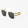 Vintage Sonnenbrille mit Eckigem Rahmen & Tropfendetail – Elvoir