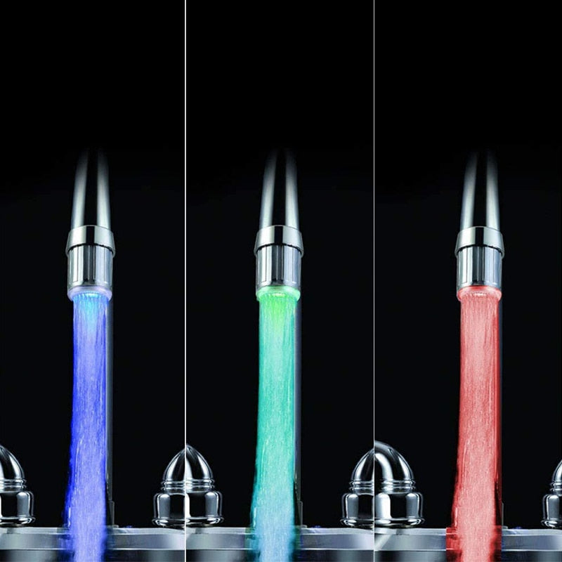 Farbenfroher Wasserhahn LED - AquaGlow