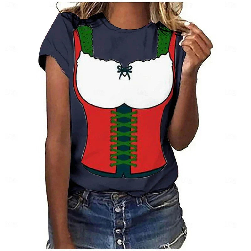 T-Shirt im Dirndl-Look – DirndlShirt Oktoberfest 2025