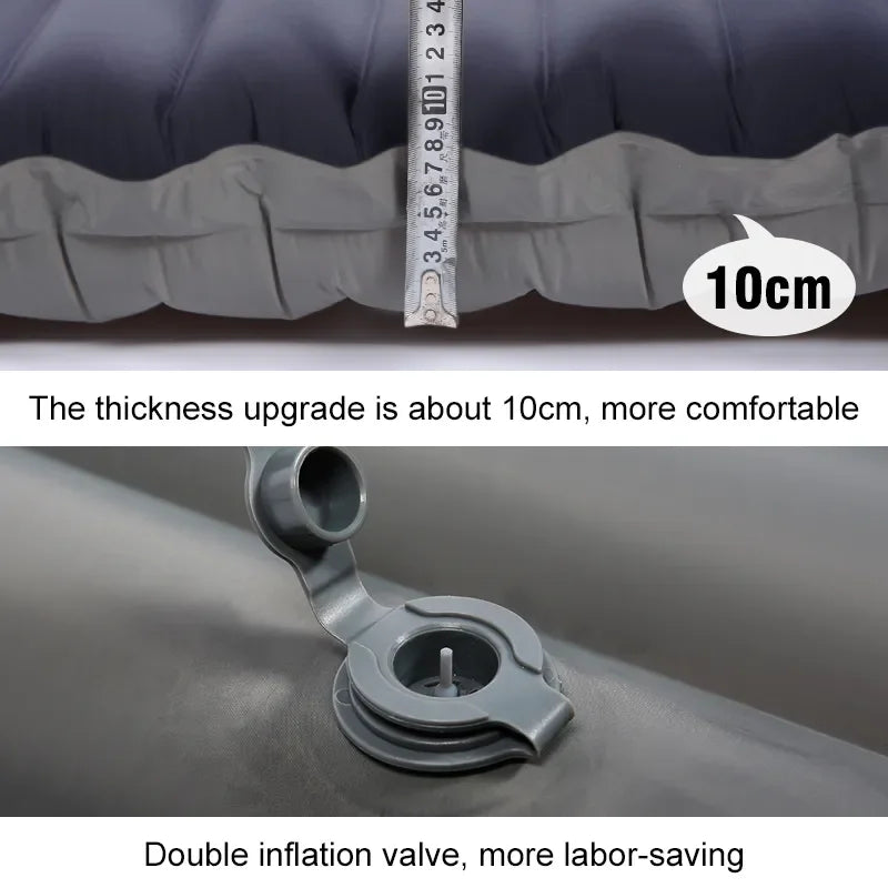 Ultraleichte selbstaufblasende Campingmatratze mit integriertem Pumpen – Eryx