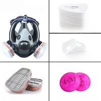 Vollgesichtsmaske mit Anti-Beschlag-Objektiv und Industriellen Gasfiltern