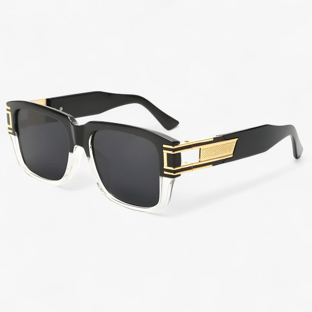 Vintage Sonnenbrille mit Eckigem Rahmen & Tropfendetail – Elvoir