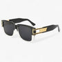 Vintage Sonnenbrille mit Eckigem Rahmen & Tropfendetail – Elvoir