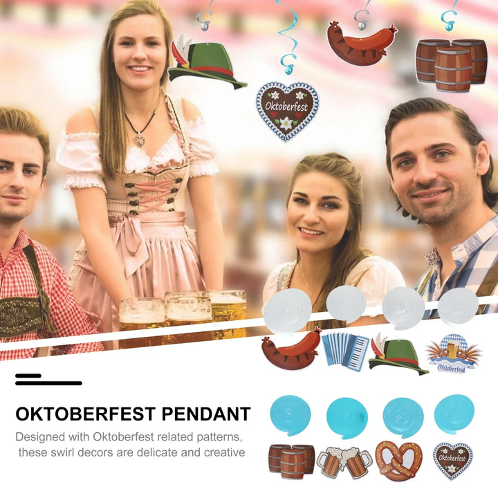 Hängedekorationen Set – FestWirbel Oktoberfest 2025 (1+1 Gratis)