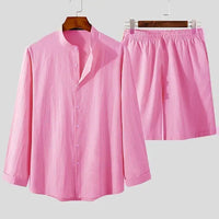Luftiges & Stylisches 2-teiliges Sommer-Set mit Hemd & Shorts für Herren – Marlo