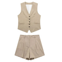 Zweiteiliges Sommeroutfit mit Vintage-Top – Amaya