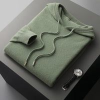 Herren-Hoodie aus Merinowolle – Cassiano Herbstedition