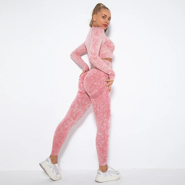 Nahtloses Damen-Yoga-Set mit Cropped-Top - Nova