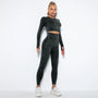 Nahtloses Damen-Yoga-Set mit Cropped-Top - Nova