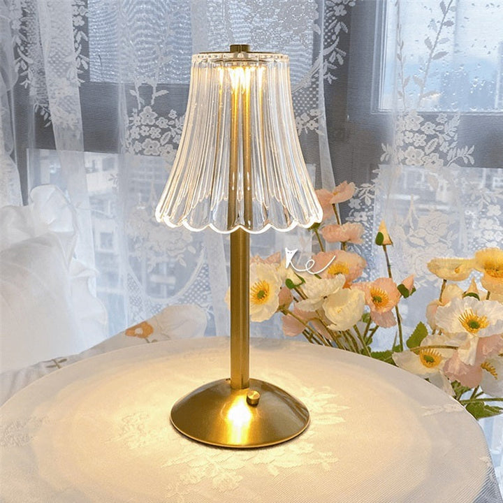 LED Retro Tischlampe USB Wiederaufladbar - BrillianceGlow