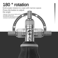 8-in-1 Multifunktions-Ratschen-Schraubendreher mit verstellbarem Winkel – FlexiGrip